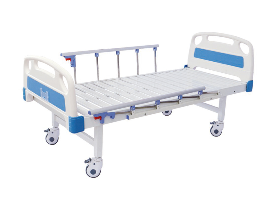 br-c19 abs床頭條式平板護(hù)理床(四角剎車、六檔護(hù)欄)